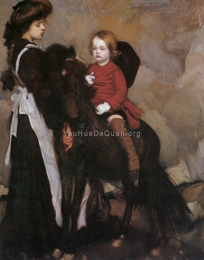 Equestrian Portrait of a Boy - 乔治·兰伯特